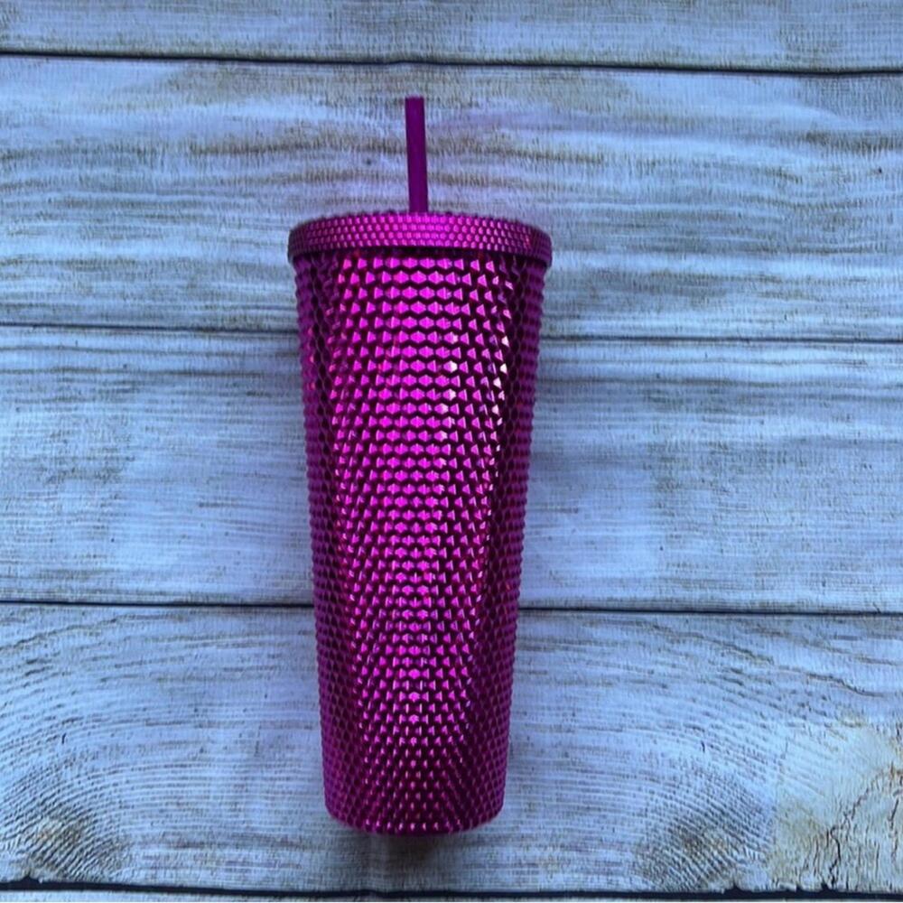💛 NEW Starbucks2022 Winter Holiday Sangria Metallic Bling Studded Venti Tumbler - Picture 2 of 4
